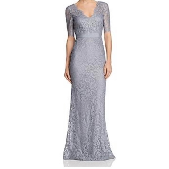 Adrianna Papell Dresses & Skirts - Adrianna Propel Dove Lace Grey Grown